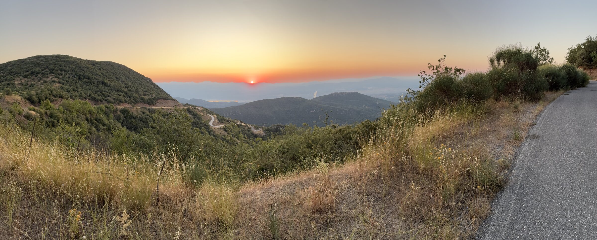 Sonnenaufgang während des letzten Parcours