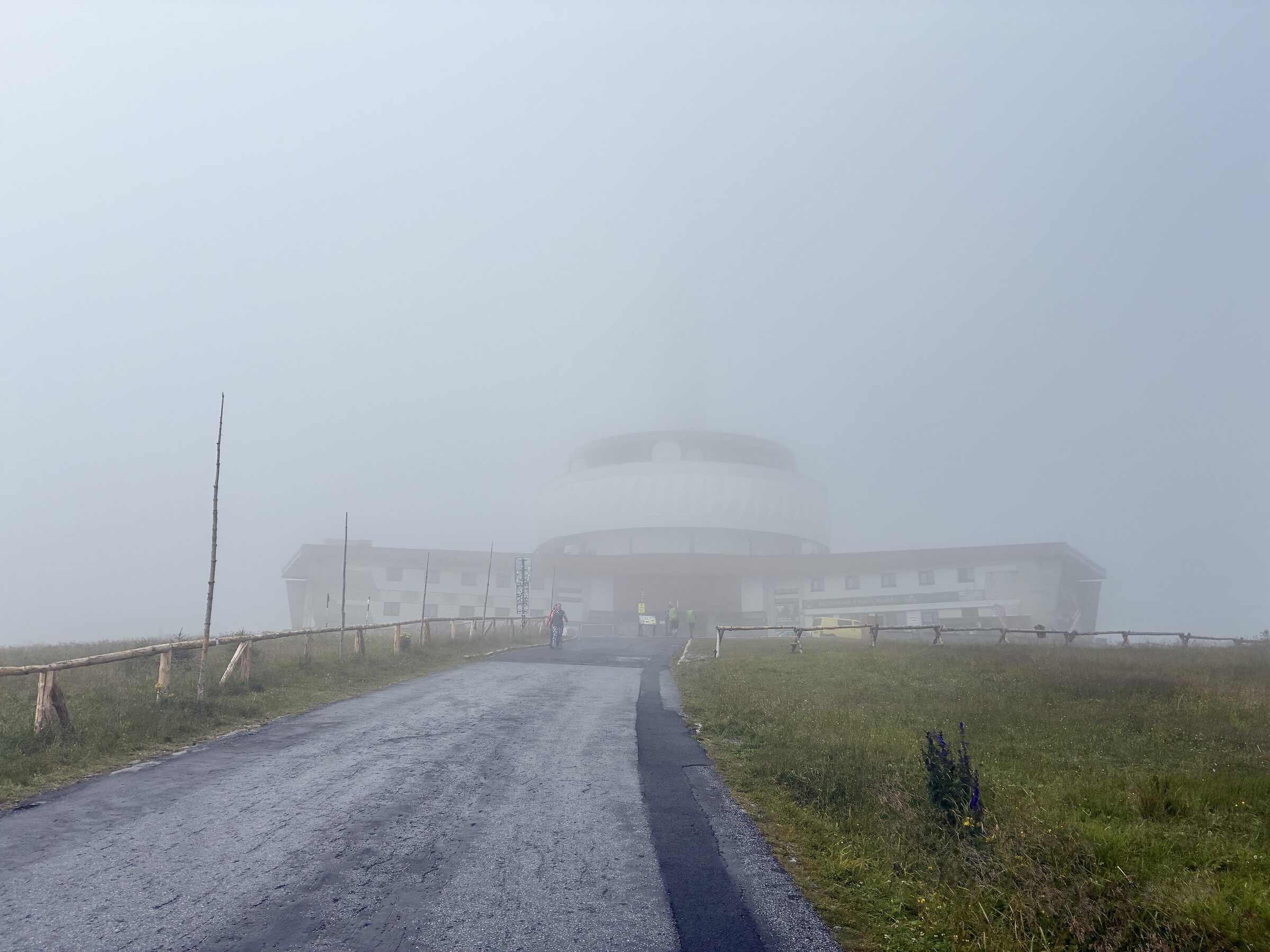 Nebel am oberen Parcoursabschnitt